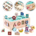 thumbnail image 4 of 1 Set Preschool Building Block Educational Cognitive Toy Solid Wood Matching Toy, 4 of 5