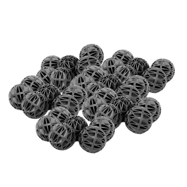 100pcs 18mm biológica Bio bolas acuario peces Nano Tank depósito húmedo/seco filtro Media n Tomshoo Bolas de lixiviación