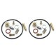 thumbnail image 2 of 2 Sets Motorcycle Carburetor Carb Gaskets Jets Rebuild Kits For Yamaha Phazer Pz480 Pz 480 1986 1987 1988 1989 1990, 2 of 5