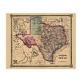 thumbnail image 3 of Vintage 1866 Texas Map Poster Vintage Texas Map - Texas Map Wall Art - Old Texas Map - Historic Texas Map - Vintage Map of Texas - Old Map of Texas, 3 of 3