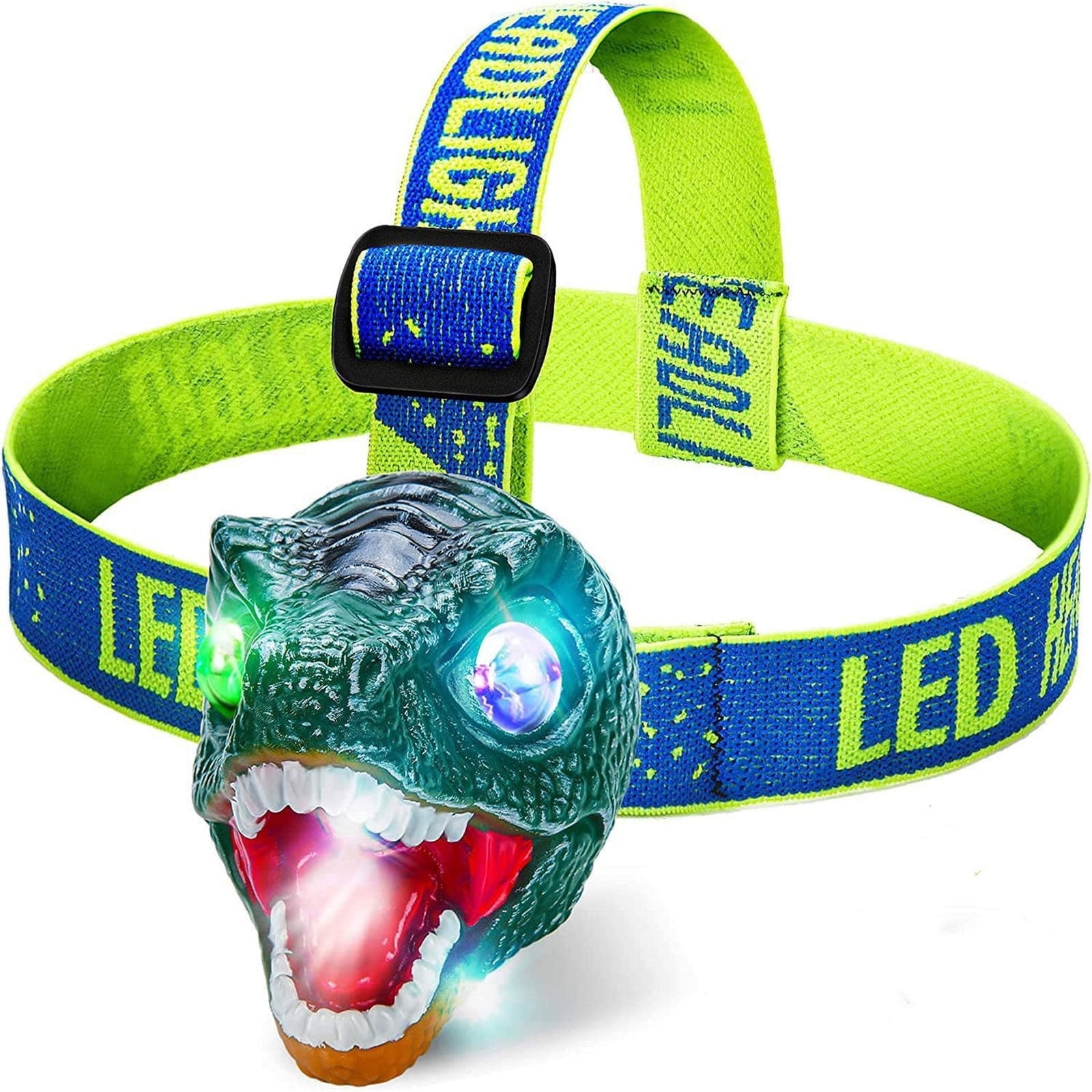 Headlamp Dinosaur Head Lamp for Kids Dinosaur Toy Headlight