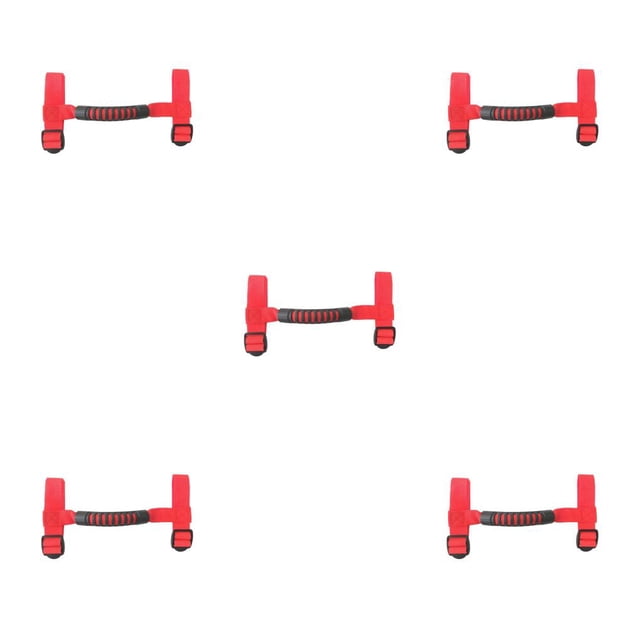Decodeary Anti-Dérapant Électrique Pliable Scooter Poignée Imperméable Pôle Attaché Ceinture Rouge 5Set