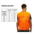 thumbnail image 4 of TrailCrest Men's Blaze Orange Front Loader W/ Pockets Safety Vest, 2X, 4 of 4