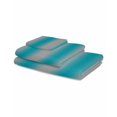 thumbnail image 2 of Turquoise Ombre Towel Set of 3, Soft Microfiber Bath Towels, Hand Towel, Washcloths, Grey Modern Art Farmhouse Quick-Dry Absorbent Towels for Bathroom Kitchen Hotel Beach Gym Spa, 2 of 7