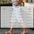 thumbnail image 3 of hoksml Women's Striped Elastic Waist Capri Pants - Cotton Linen Blend with Side Slits and Pockets, 3 of 9