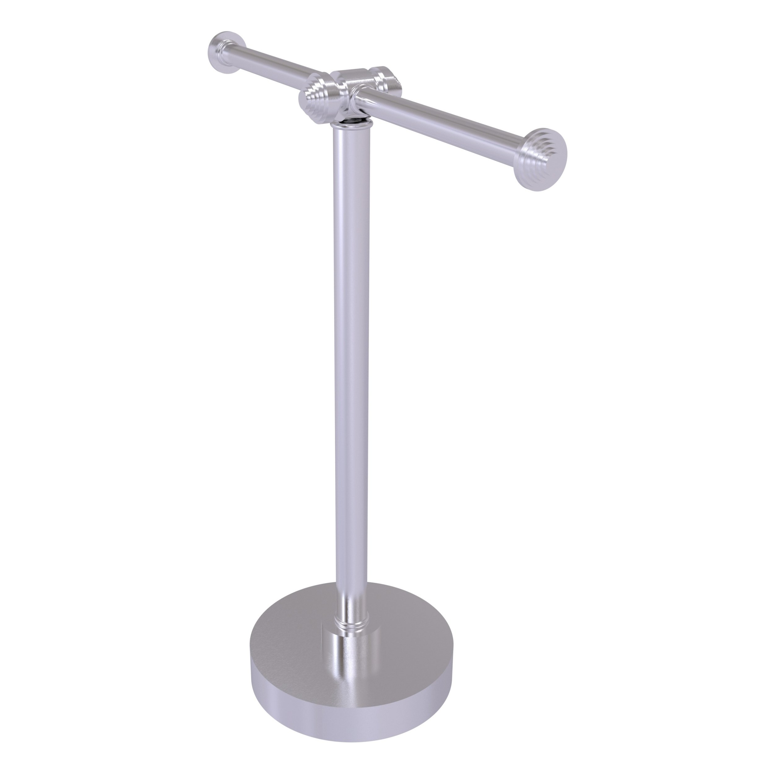 Southbeach Collection Vanity Top 2 Arm Guest Towel Holder in Satin