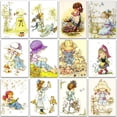 thumbnail image 2 of 5D Diamond Painting Kit Cartoon little girl Full Square&Round Diamond embroidery Cross stitch Diamond mosaic Paint home decorRound Drill 45X60 Gao Jinjia LED, 2 of 2