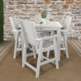 thumbnail image 3 of Highwood Furniture Weatherly 5pc Square Counter Dining Set-Finish:White,Shape:Square, 3 of 10