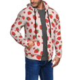 thumbnail image 2 of Naloa Strawberries Men’s Hoodies, Zip up Hoodie, Sweatshirts,Hoodies for Men Sizes S-3XL-XX-Large, 2 of 5