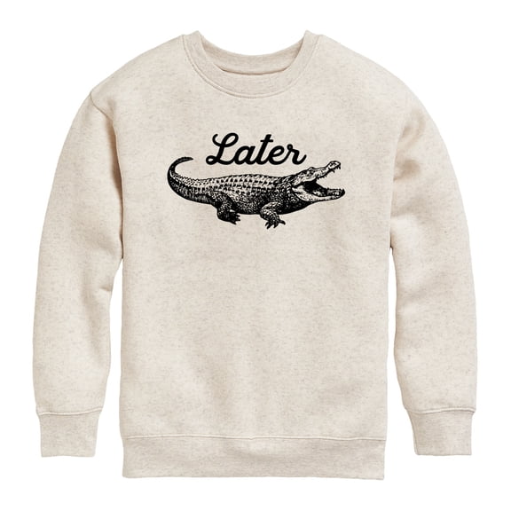 Instant Message - Later Gator - Youth Crew Fleece Sweatshirt