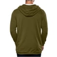 thumbnail image 5 of qafoshin Full-Zip Hoodies for Men Casual Trendy Solid Color Long Sleeve Loose Fit Fall Sweatshirt Jackets with Pockets, 5 of 7