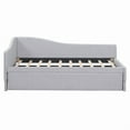 thumbnail image 5 of [Luckynote]Twin Size Upholstered L-Shaped Upholstered Daybed with Pop Up Trundle, Gray, 5 of 10