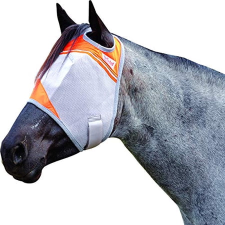 Cashel Crusader Horse Fly Mask for Charity, Orange, Horse