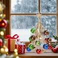 thumbnail image 5 of Mini Christmas Tree 9.44x3.03inch Multicolore Vintage Glass Christmas Tree with Removable Ball Ornaments Creatives Desktop Ornaments Christmas Ornaments for Xmas Holiday Party Home Decor Gifts, 5 of 7
