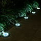 thumbnail image 5 of Paquete de 8 luces solares de suelo, 8 luces LED de suelo para jardín, impermeables, luces de paisaje al aire libre para camino, patio, terraza, patio, pasarela (luz blanca), 5 of 5
