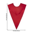 thumbnail image 2 of V Shape Choir Stole University Graduation Choir Honor Sash Master's Graduate Doctoral Attire Stoles Accessories, 2 of 7