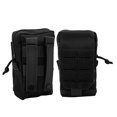 thumbnail image 3 of Riñonera multiusos Molle para teléfono móvil, riñonera de doble capa para hombre, ideal para acampar al aire libre y pescar, color negro., 3 of 14