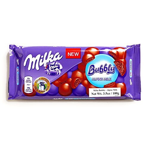Milka Bubbly Milk Chocolate Bar 3 oz each (1 Item Per Order)