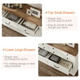 thumbnail image 5 of Mid Century Dresser with 8 Drawers, Wooden Kids Dresser for Kids Room Living Room, White, 5 of 7