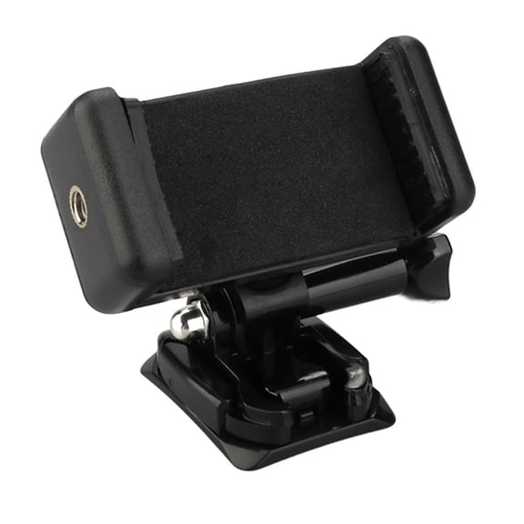 360-Degree Rotatable Cycling Helmet Phone Camera Stand for Motorcycle Riding, Made of High-Strength ABS and Anti-Slip Silicone