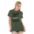 thumbnail image 4 of Vegas More Fun Than Therapy Funny Plus Size Crewneck Graphic Tee Shirt Brisco Brands 2X, 4 of 5