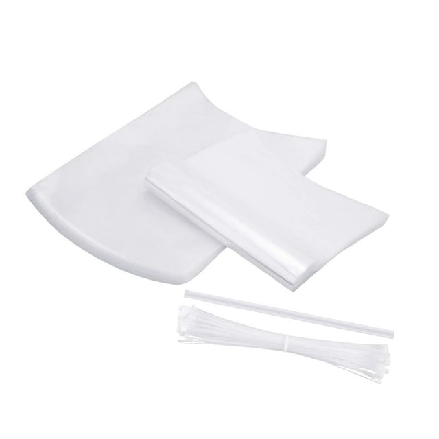 100 Bolsas Retráctiles Transparentes Para Aves De Corral, Multiusos, Impermeables, 40,5 X 25 Cm