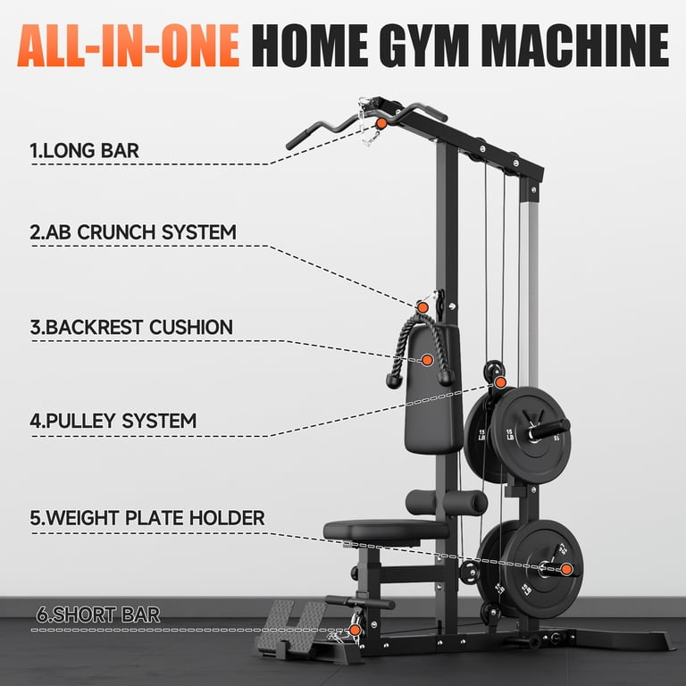 MITONOS 3-in-1 LAT Pulldown Machine, 730Lb Capacity photo 3