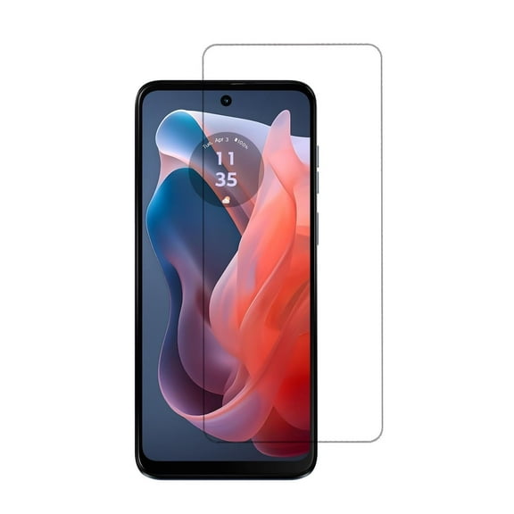 [2 Pack] Tempered Glass Screen Protector Frontier Protective Protector Clear Cover for Motorola Moto G Play 2024