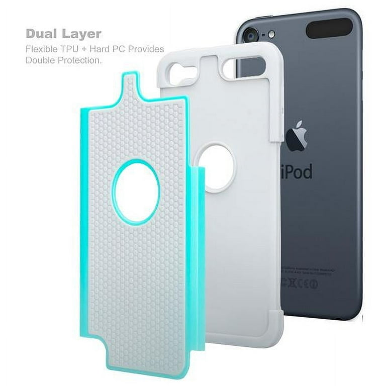 iPod Touch 5 Case,iPod Touch 6 Case, Slim Anti-Slip Armor Cover Case for  Apple iPod touch 5, touch 6, 5th, 6th Generation - Mint