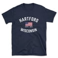 thumbnail image 1 of Hartford Wisconsin Patriot Men's Cotton T-Shirt, 1 of 1
