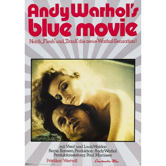 Andy Warhol'S Blue Movie German Poster Art From Left: Louis Waldon Viva 1969 Movie Poster Masterprint (24 x 36)