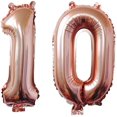 thumbnail image 1 of Decoración De Aniversario De 10 Años, Globos De Fiesta Globos De Números De 10 Años Globos De Números Para El Décimo Aniversario De Bodas Decoración De Fiesta De Cumpleaños Helio, 1 of 4