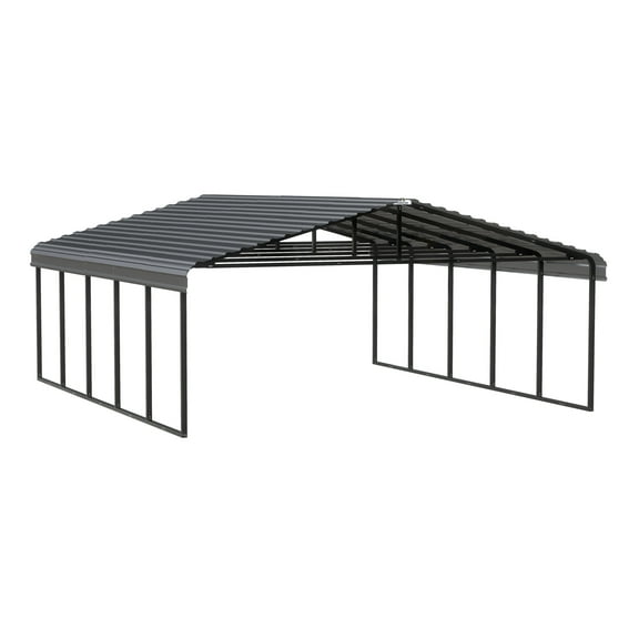 Arrow 20 x 24 x 9 ft Charcoal Carport