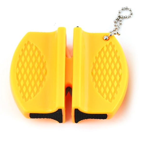 Afilador de cuchillos, cuchillo de cocina, diseño colgante cómodo y práctico de seguridad para cuchillo de cocina
