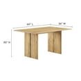 thumbnail image 4 of Modway Amistad 60" Modern Wood Dining Table and Bench Set in Oak, 4 of 6