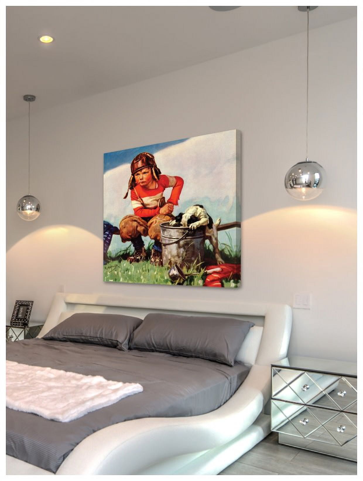 Marmont Hill "Young Pilot" by Curtis Painting Print on Canvas