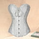 thumbnail image 3 of Corsé de entrenamiento de cintura bajo el busto vintage Salvador talla grande L con ribete de encaje floral, 3 of 8