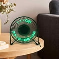 thumbnail image 6 of LED USB Clock Fan Desk Fan with Real Time Clock Display Function Tabletop Fan Desktop Cooling Fan for Office Bedroom Indoor Car Travel , 6 Inch Calendar, 6 of 8