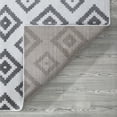 thumbnail image 4 of A2Z Trendy 7984 Contemporary Trellis Moroccan Transitional Pattern Large Accent White Silver Soft Area Rug Tapis Carpet, 4 of 6