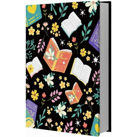 Book Pattern Book Cover Stretchy Fabric Book Sleeve Elastic Reusable Book Protector for DIY