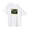 thumbnail image 3 of Camiseta para Mujer Ropa Deportiva de Verano Camisa de Cuello Redondo de Moda para Acampar Vacaciones S, 3 of 7