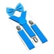 thumbnail image 4 of Tirantes con pajarita para niños Y tirantes para la espalda, accesorios de ropa, tirantes resistentes Azul claro, 4 of 8