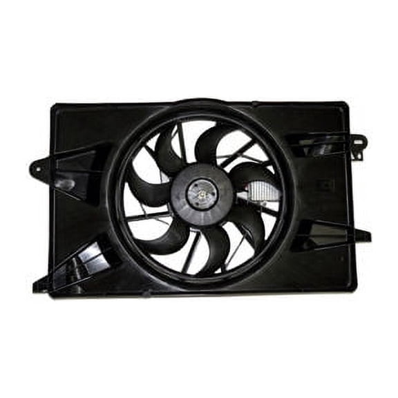 Radiator and Condenser Fan Assembly - Compatible with 2013 - 2016 Dodge Dart 2014 2015