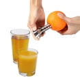 thumbnail image 2 of TOPINCN Practical Stainless Steel Orange Lemon Lime Juicer Hand Manually Fruit Squeezer Kitchen Tool , Stainless Steel Juicers, Squeezers, 2 of 8