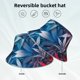 thumbnail image 2 of Balery Red And Blue Leaves Sombreros para el sol para hombre y mujer, sombrero de pescador con UPF 50+, 2 of 6