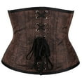thumbnail image 4 of DJskiyers Plus Size Corset for Women Underbust Embroidered Bustier Vintage Waist Trainer Corsets Tight Steel Boned Cincher, 4 of 8