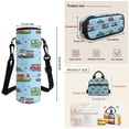 thumbnail image 7 of KUIFORTI Car Print Bookbag and Lunchbox Set 4 piece Durable Boys Backpack with Pencil Bags Water Bottle Sleeve for Elementary Primary Middle School Daily Use, 7 of 7