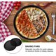 thumbnail image 3 of Molde para Pizza Perforado Antiadherente de 32 Cm Acero al Carbono Negro Bandeja para Hornear Panqueques y Pasteles Utensilios para Hornear Cocina Horno Hogar, 3 of 4