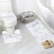 thumbnail image 2 of Juego de alfombras de baño, alfombra de Pedestal, alfombra antideslizante, transpirable, lavable, decoraciones A, 2 of 8