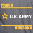 thumbnail image 3 of CafePress - Proud Army Husband White And Gold T Shirt - Mens Tri-blend T-Shirt, 3 of 4